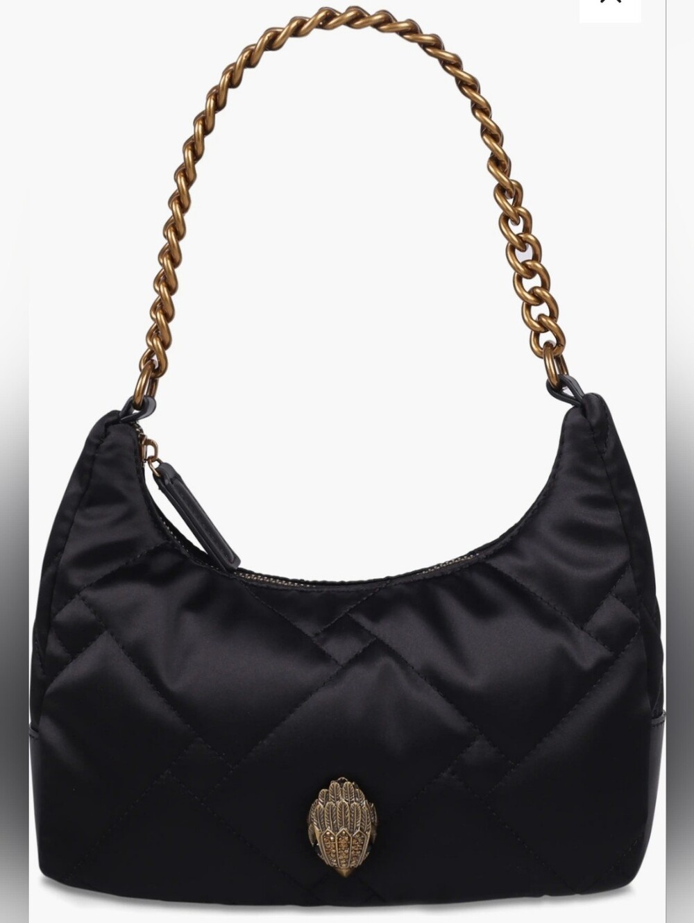 Kurt Geiger Quilted Crossbody Shoulder Bag in Black - Picture 2 of 8